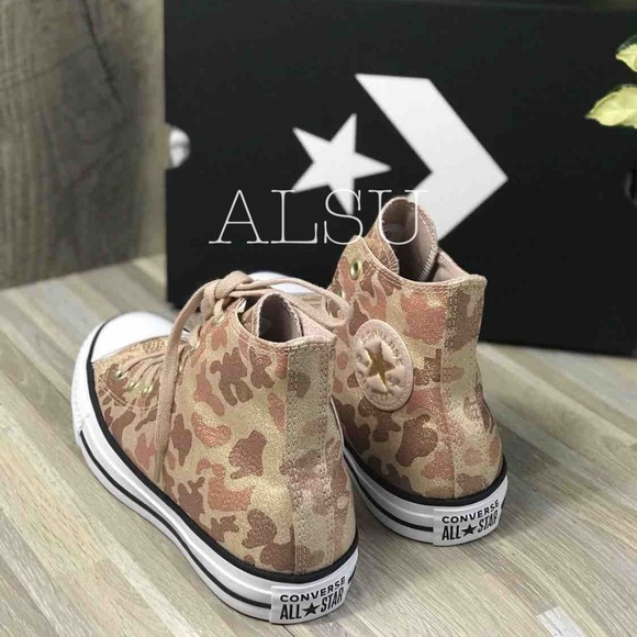 NWT Converse High Top particle beige Women's Size 10 AUTHENTIC 559837F - Picture 5 of 8